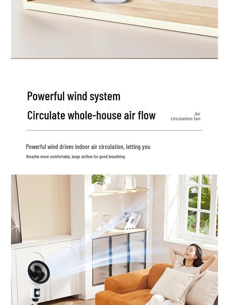 Leistungsstarker Dual-Use Energiespar-Elektrolüfter für Tisch- und Bodenaufstellung - Ideal für Wohnheime und Haushalte