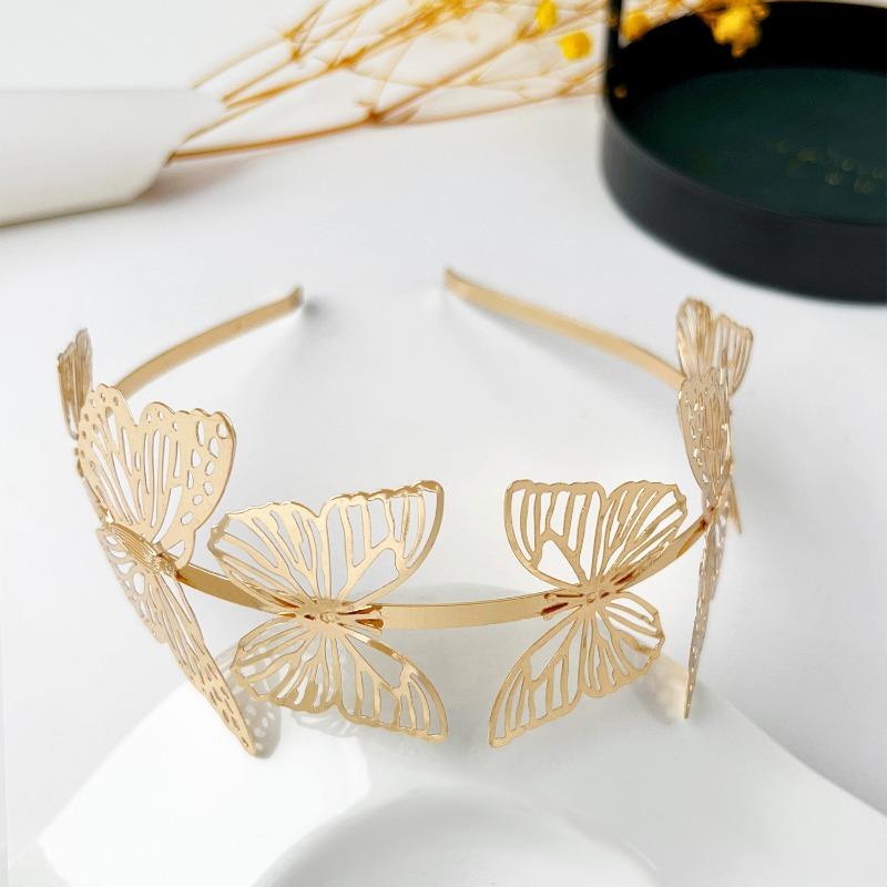 Bride Leaf Hairband Party Metal Leaf Hair Accessory Elegant Crown Headband Leaf Hairpin