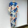 Wrinkled Spring/Summer New Slim and Fashionable Women's Versatile Lapel Long Women's Dress