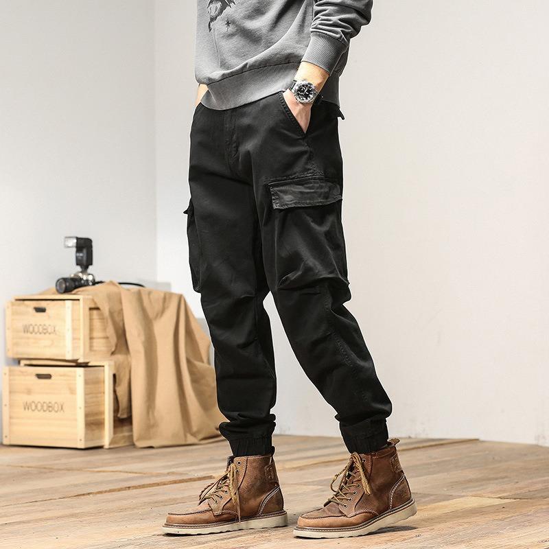 Versatile Men's Pants Casual Leggings High Quality Multi-bag Overalls Men's Clothing