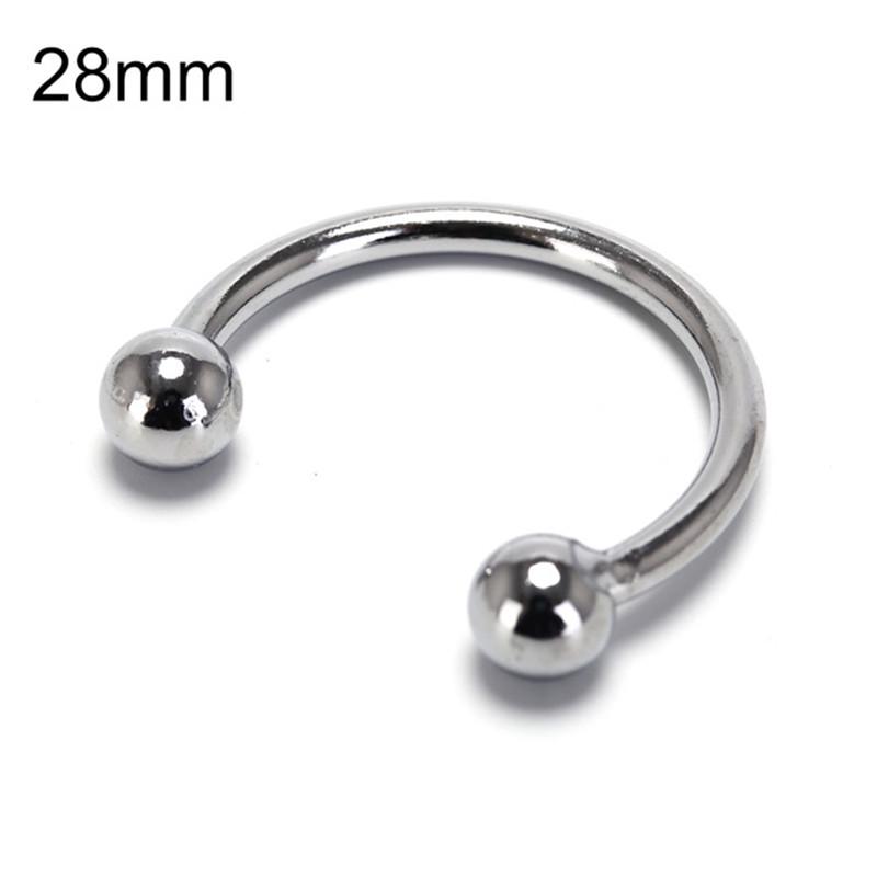 Dual Ball Stainless Steel Cock Head Glans Penis Ring Sex Increase Orgasm Sex Products for Men