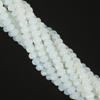 4mm Iridescent Glass Crystal Wheel Beads - Faceted Loose Abacus Beads for DIY Projects