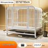 Indoor Pet Cage with Toilet for Medium to Large Dogs: Suitable for Border Collies, Labradors, and Golden Retrievers