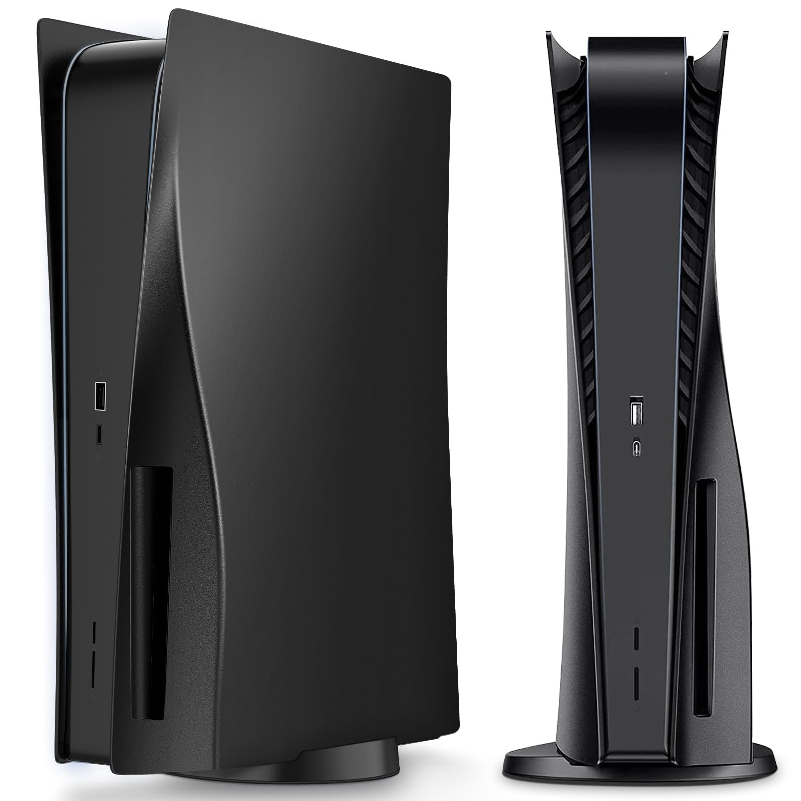 

Лицьова панель для PS5, чохол, кастомізована панель для PS5 для консолі PlayStation 5 з дисководом, жорсткий корпус, змінні кришки для PS5 чорний