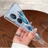 Bumper Soft Silicone TPU Clear Casing For Vivo Y55 2022 4G/T1 4G/iQOO Z6 44W Beautiful Palace Painted Shockproof Cover