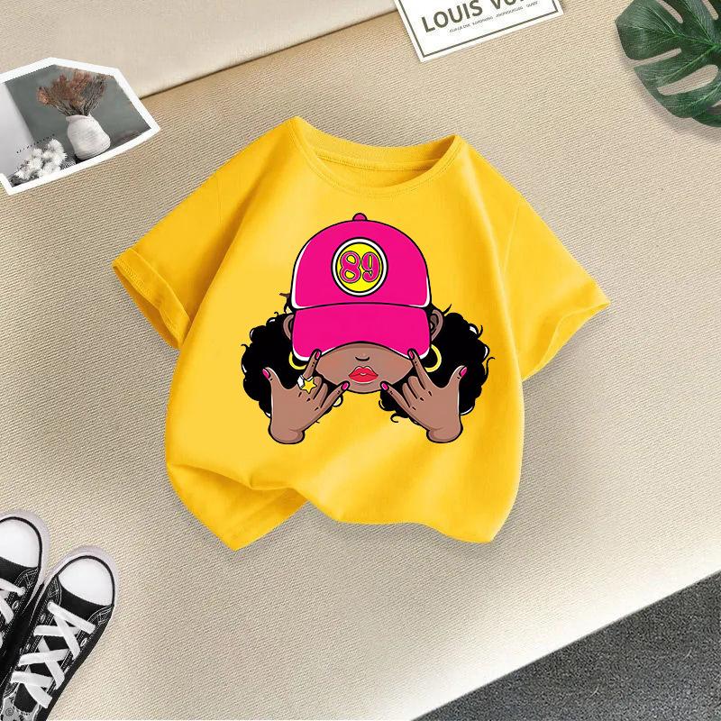 Tween Kleidung für Mädchen Niedliches grafisches Kurzarmshirt für Mädchen Weiche Kleinkind Sommerkleidung Mädchen Größe 4-14 Jahre Kleidung Mädchen Tops