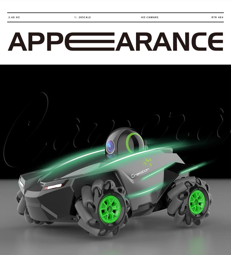 Remote Control Off-Road Stunt Car with Camera - Children's Electric Toy