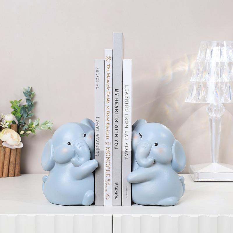 1Pcs Lovely Cartoon Duck Hugging Animal Book Ends Book Stand Holder Decorative Bookends For Desk Office Home Shelf Ornaments