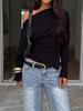 Women's Casual Wool Sweater - Solid Color, Long Sleeve, European American Style, 2026 Spring/Summer Collection