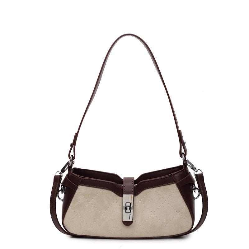 High-End Mode Baguette Handtasche Damen Frühling neu Nische Textur Schulter Messenger Bag Pendler Tasche