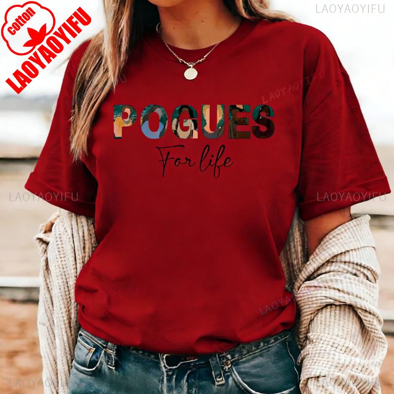Outer Banks Pogues for Life High Quality Cotton Crewneck Casual Style Regular Short Sleeve Unisex Fashion Printed Tshirt Tops