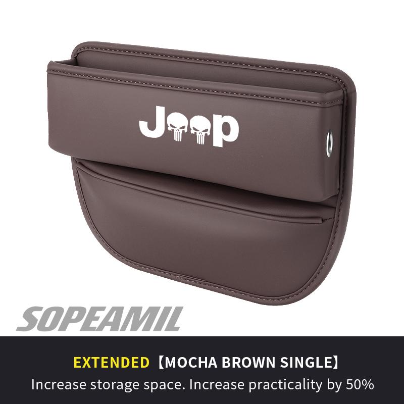 Car Seat Gap Multifunction Crevice Storage Case For Jeep Renegade Compass Gladiator Patriot Commander Wrangler JK Grand Cherokee AMS1