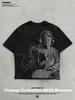 Vintage Oversized T-Shirt mit Buddhismus-Print