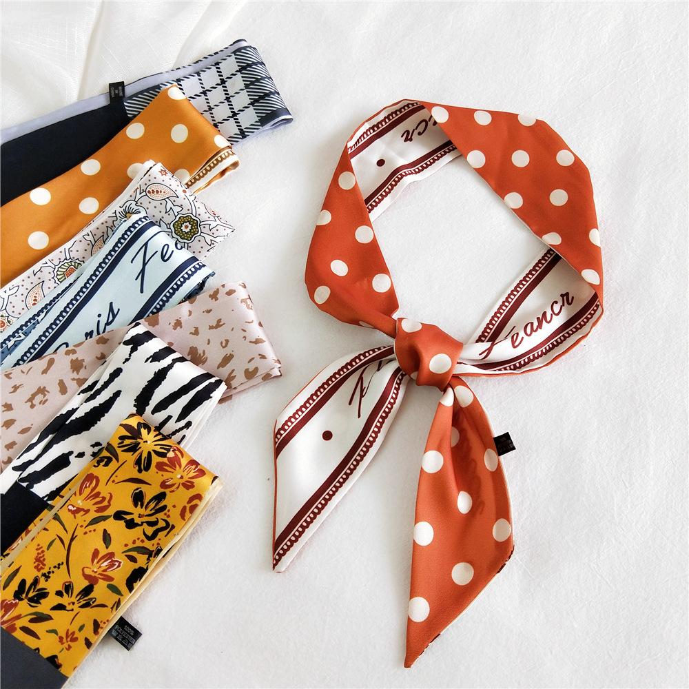 New Scarves Silk Scarves Women'S Spring And Autumn Season Long Decorative Professional Scarves Summer Thin Styles Paired With Shirts Stylish