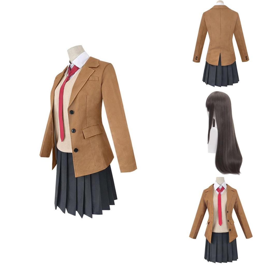 Buta Yarou Seishun Wa Bunny Girl Sakurajima Mai Cosplay Costume Full Set Outfit