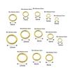 Color-preserving KC Gold Jump Rings: 200 Single Loop Flat Mouth Iron Connectors for DIY Bracelets & Necklaces