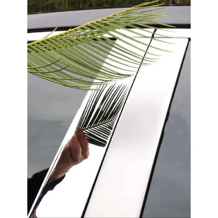 6pcs Set Silvery Chrome Pillar Posts Fits for Kia Sportage 2011-2016 2015 2014 Car Plated Sticker Window Door Side Trim Decal a
