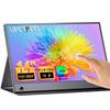 Mobile Monitor Touch Panel 14 Inch Mobile Display FHD 1920x1080 IPS LCD Panel Lightweight Thin VESA Compatible Protective Cover Compatible with