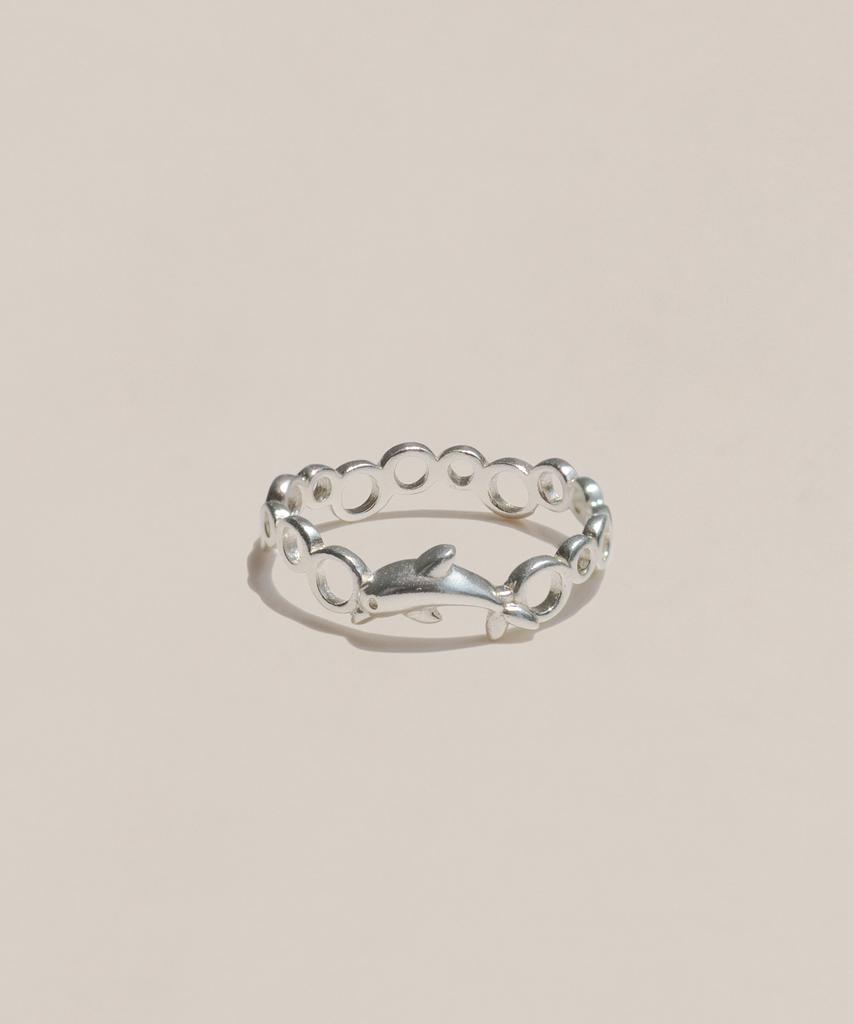 47Bag 925 Silver Dolphin Lucky Sterling Silver Ring Delphin