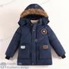 Boys Winter Jacket Fashionable Down Coat Warm Padded Jacket Trendy New Style Outerwear for Kids