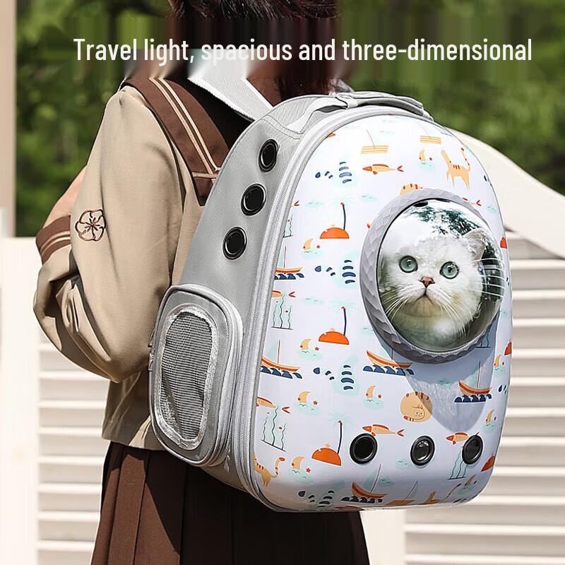 XYPC Large Capacity Pet Carrier Backpack белый