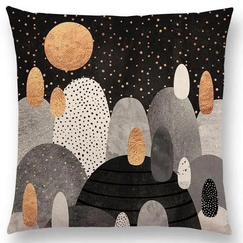 New Colorful Rocks Candy Gems Stained Glass Abstract Blocks Geometric Art Prints Cushion Cover Car Sofa Throw Pillow Case