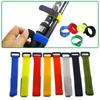 5Pcs Fishing Rod Tie Holder Strap Suspender Fastener Hook Loop Ties Belt Fishing