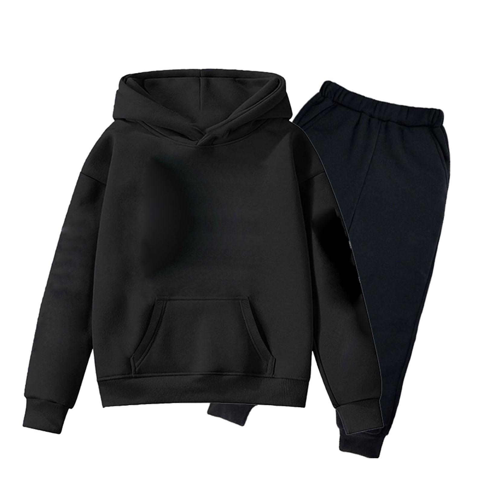 

Детский комплект однотонных толстовок (брюки + топ) 110