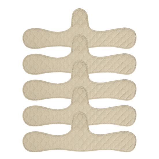 DYS 1/5/10 Pezzi Fodere per Reggiseno in Cotone per Assorbimento del Sudore, Cuscinetti Lavabili Sotto il Seno, Assorbitori di Umidità Riutilizzabili per Seno, Articoli per Sudorazione Donna