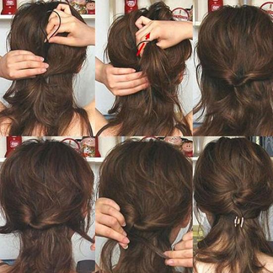 4-teiliges Damen-Haar-Twist-Styling-Clip-Haar-Accessoires-Maker-Zopf-Stick-Brötchen-Werkzeug-Set