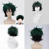 Premium Quality Anime My Hero Academia Deku Izuku Midoriya Short Cosplay Wig In Green With Black