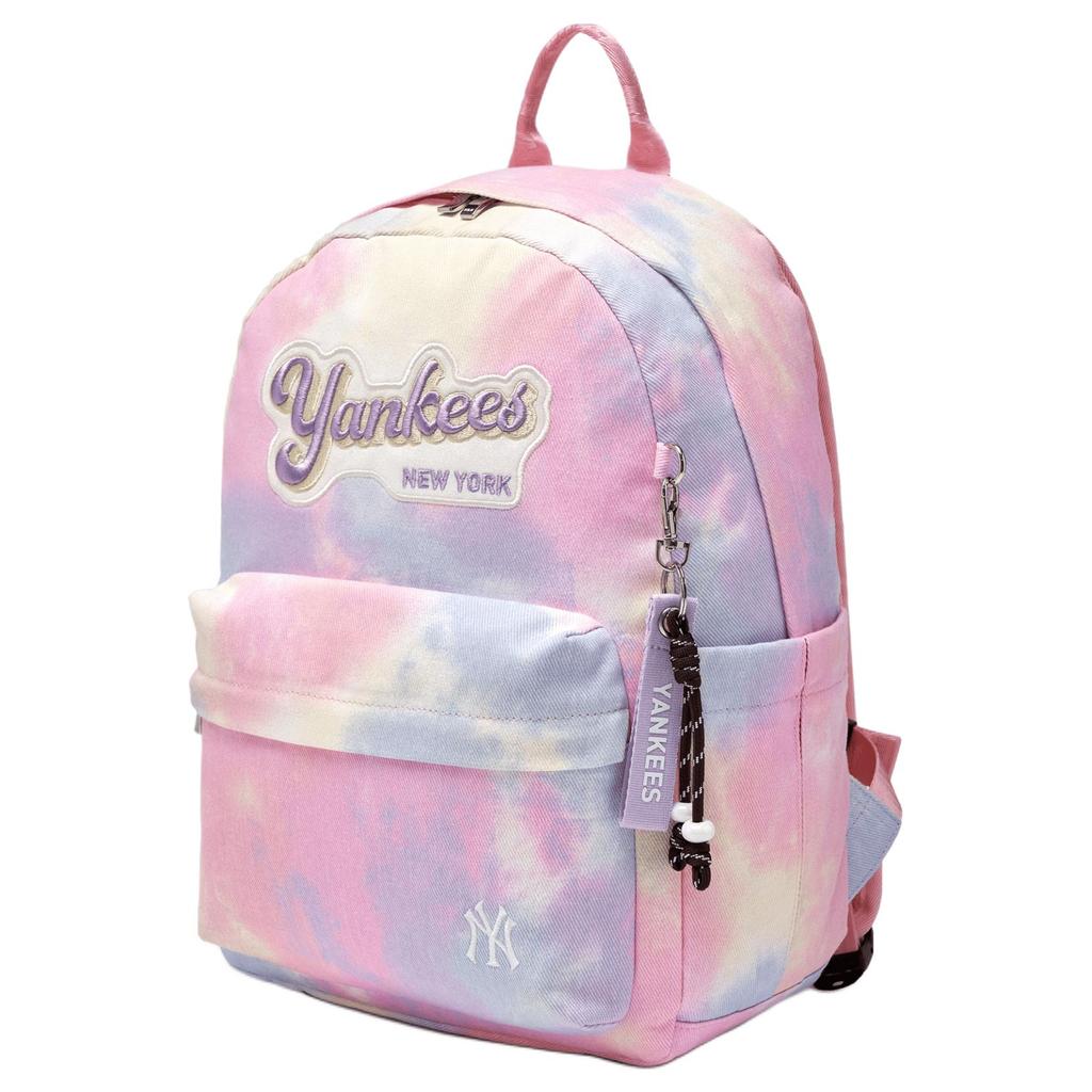 MLB New York Yankees Logo Zipper Closure Cotton Polyester Backpack Women backpack Pink 7FBKB116N-50PKL