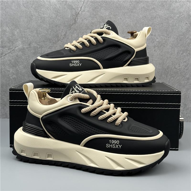 

Мужская повседневная обувь, модные мокасины из искусственной кожи, удобные туфли на плоской подошве, легкие кроссовки на платформе, обувь для отдыха на открытом воздухе, для мужчин 38 чёрный