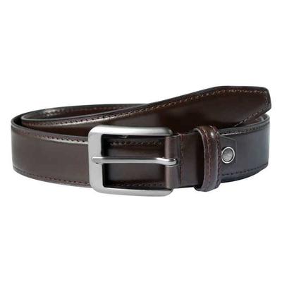 Belt - LEONARDO VERRELLI - Model L - Brown - Genuine Leather - 110 Cm X 3.5 Cm