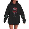 Women's Fashionable Casual Hooded Long Sleeved Printed Sweatshirt