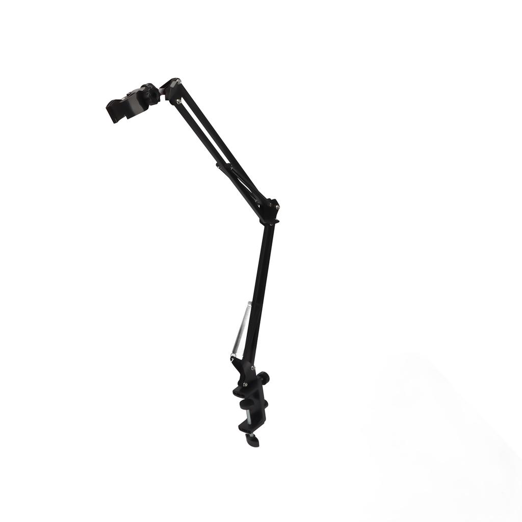 Hair Dryer Stand with Clamp Mount Adjustable Metal Spring Blow Dryer Holder Stand for Countertop