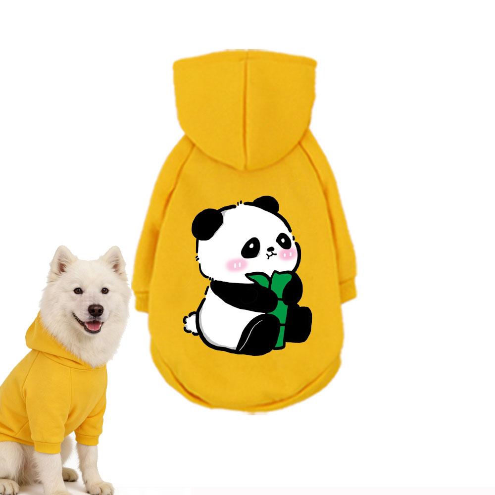 Pet Hooded Sweatshirt Cats & Dogs Cute Fashiona Unique Panda Print Design Suitable Pomeranian Maltese Large Breed Dog
