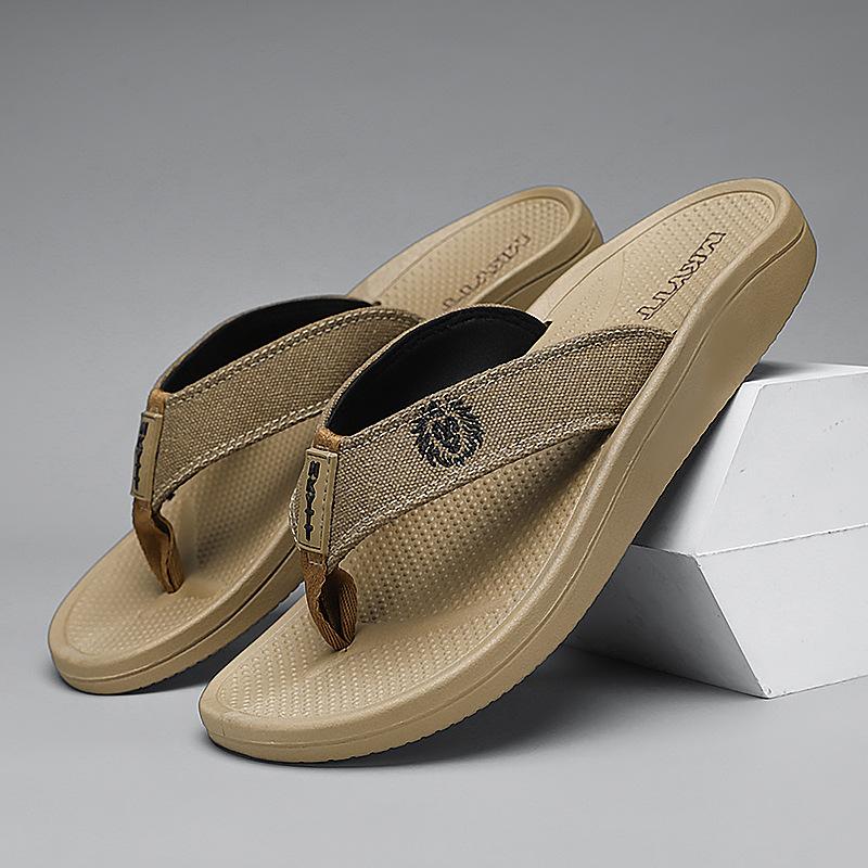 Men's Shoes Summer New Outdoor Flip-flops Fashion Classic Breathable Solid Color Simple Casual Beach Sandals Trendy Shoes