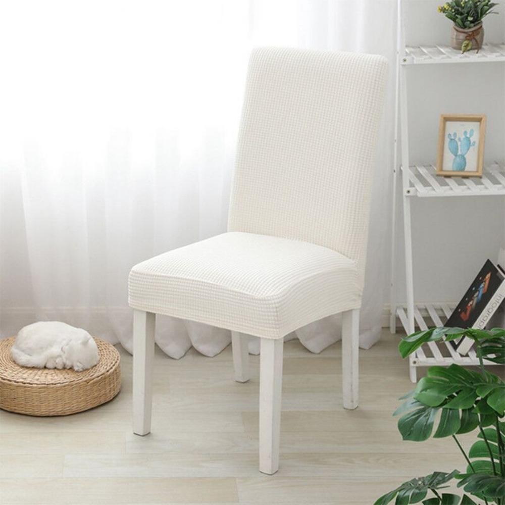 1PC Thicken Chair Cover Cushion Dining Chair Cover Universal Stool Cover Seat Cover Stretch Hotel Dining Table Chair Cover