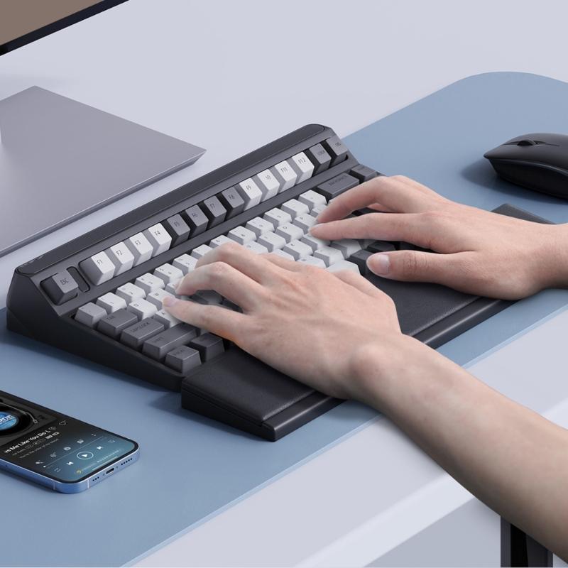 Tastatur Handgelenkauflage Ergonomische Unterstützung Desktop Aufbewahrungsbox Einfaches Tippen Schmerzlinderung Handgelenkauflage für Büro Zuhause