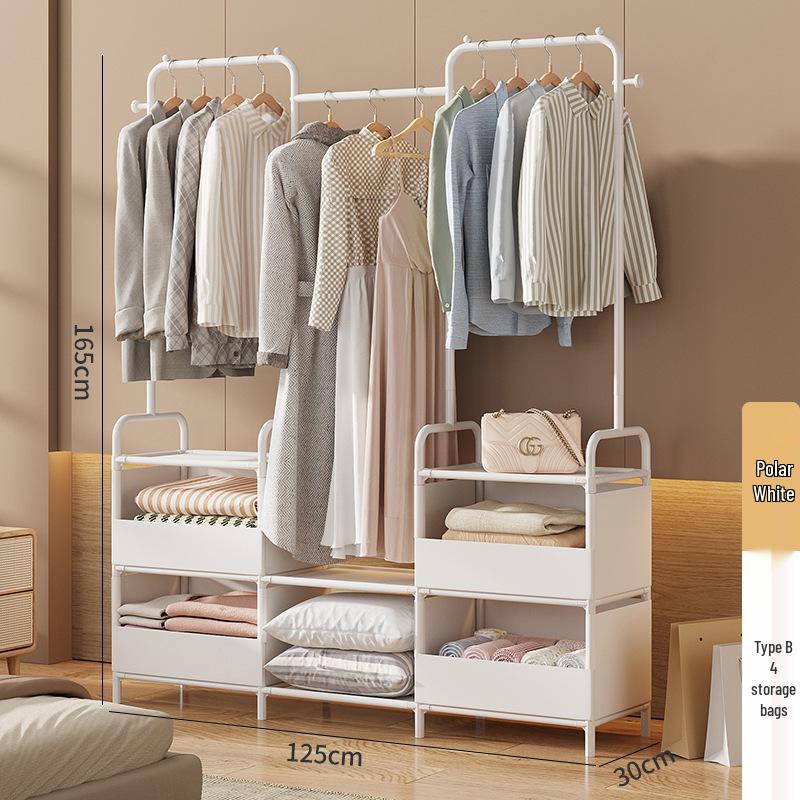 Thickened Multifunctional Storage Rack: Bookcase, Wardrobe, and Toy Organizer with Dustproof, Detachable Design.