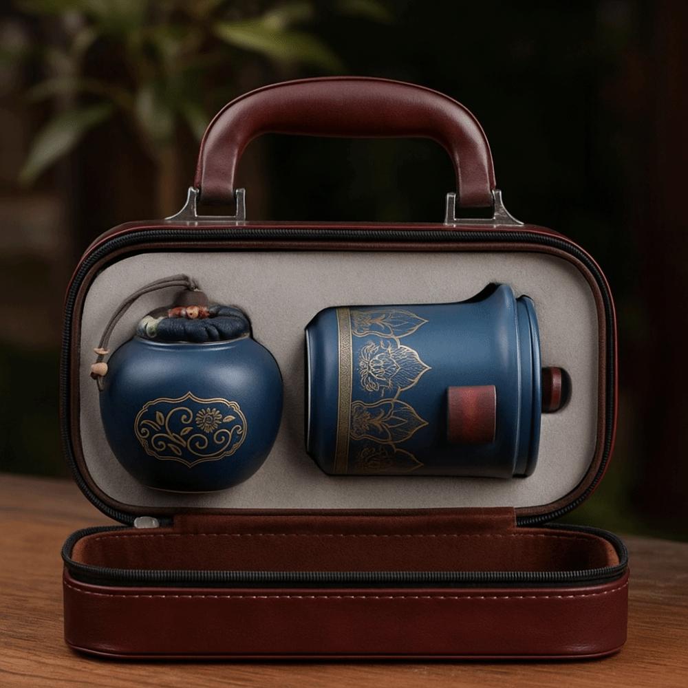 With Handle Travel Tea Set Cerc Material Tea Making Equipment Tea Drinking Equipment Gift Giving
