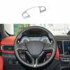 ABS Silver Interior Cover Steering Wheel Trim Fit For 2017- Maserati Levante