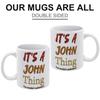 1pc 11oz White Ceramic Mug, Double-Sided Funny Printing, Dishwasher Safe Coffee Cup, Ideal for Home Kitchen and Work Desk Daily Use