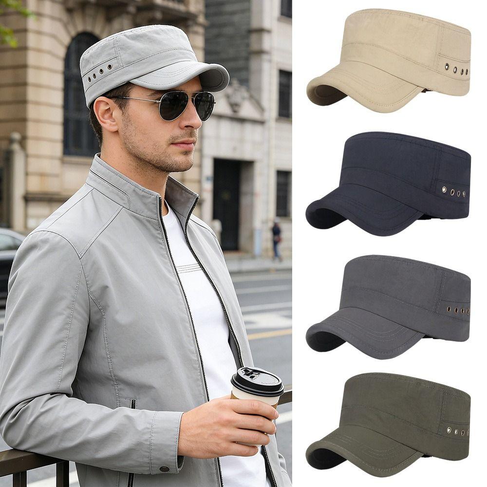 Modischer Anti-UV-Fischerhut Atmungsaktiver Retro-Sonnenhut Lässiger Outdoor-Sonnenschutz Schirmmütze Frühling Sommer