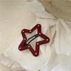 Polka Dot Leopard Print Leather Star Hair Clip - Cloud Cutout BB Clip for Side Bangs
