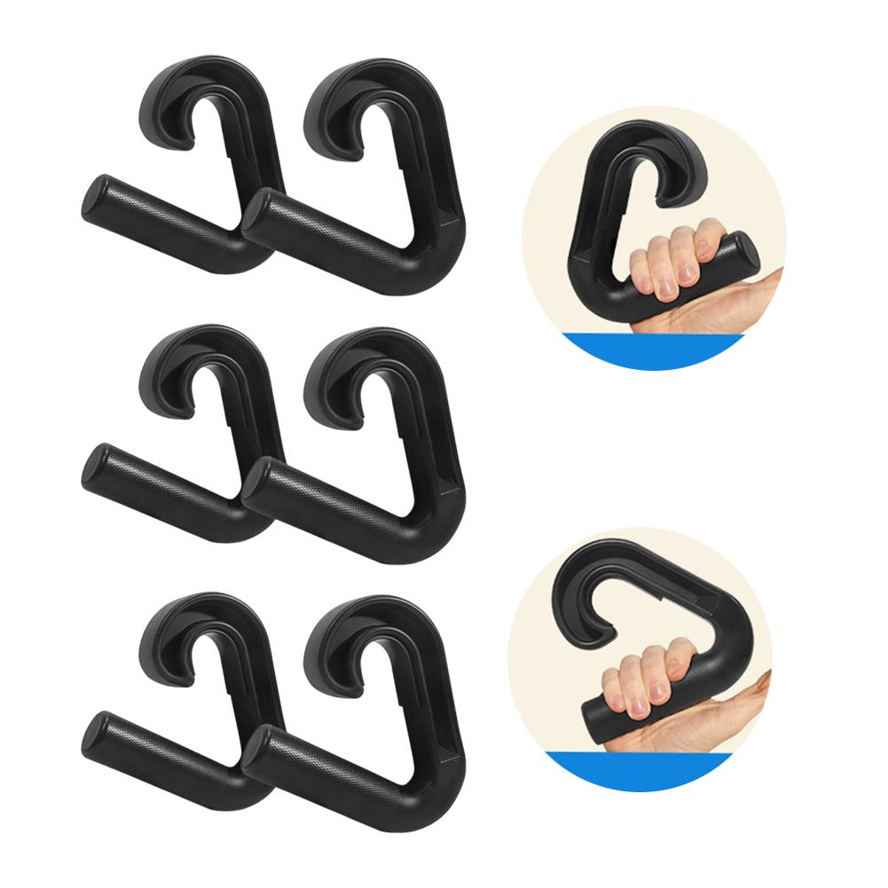 Neutral Grip Handle Hook Fitness Handle Non Slip Resistance Band Handle Ergonomic Exercises Band Handle for Barbell Pull-up Bars