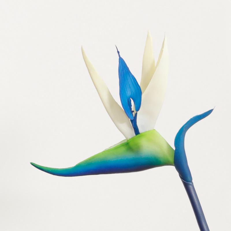Soft Rubber Bird of Paradise Artificial Flower Single Stem for Home Decoration and Green Plant Arrangements