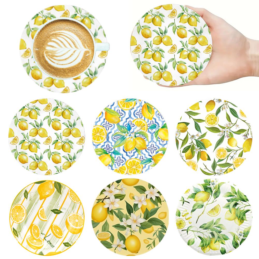 

6 шт. деревянных красочных узоров с противоскользящим покрытием для художественных подставок, штабелируемых подставок под столовые приборы для домашнего декора