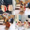 Adorable Capybara Plush Keychain Graduation Gift Soft And Cuddly Short Plush Toy